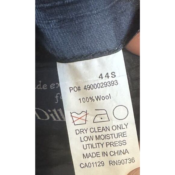 RRL Ralph Lauren 100% Wool Black Blazer Sport Coat 2 Button 44 Short - Picture 8 of 9